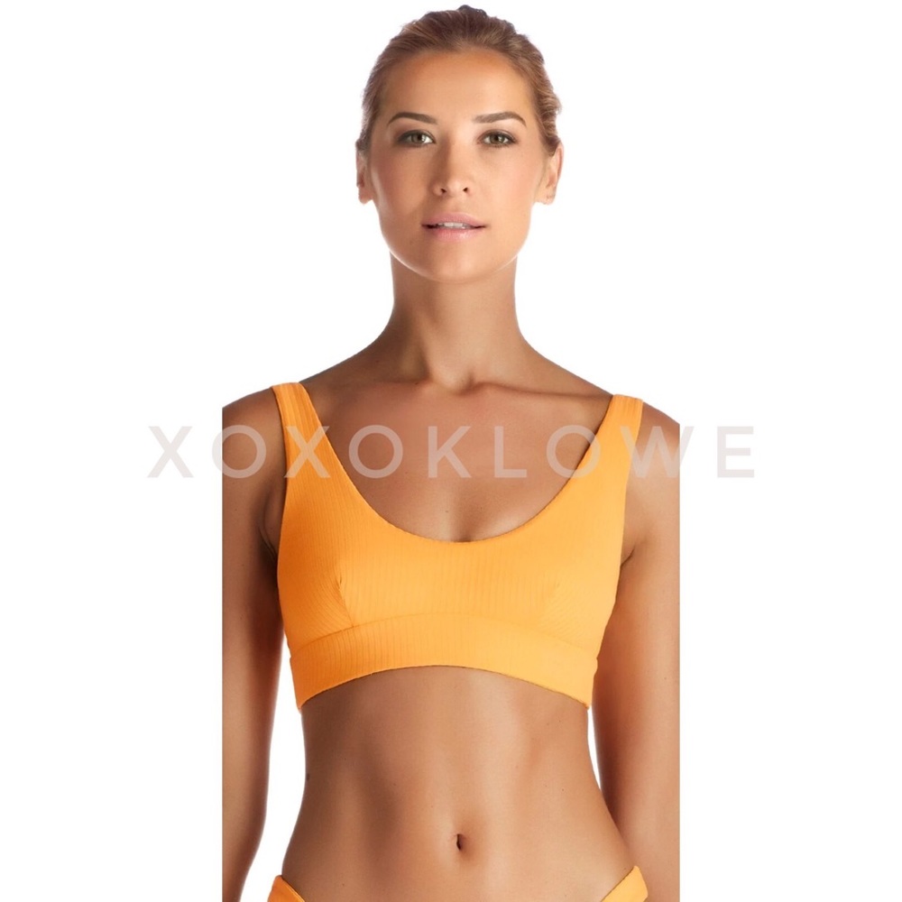 Vitamin A Sienna Tankini Top in Saffron NWT